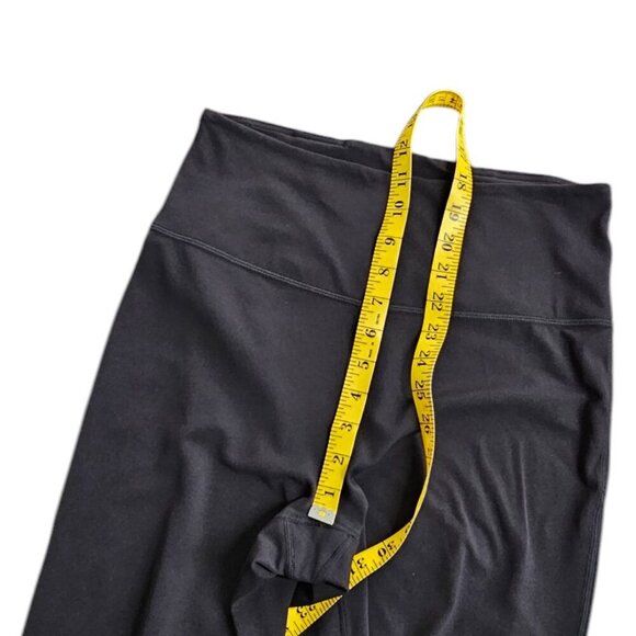 Lululemon Groove Super-High-Rise Crop 23" Black Nulu Flared Leg Yoga Size 10 - Picture 6 of 11